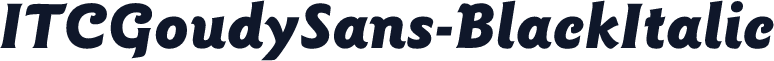 ITCGoudySans-BlackItalic