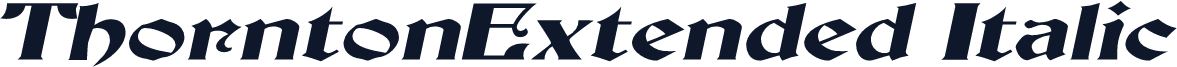 ThorntonExtended Italic