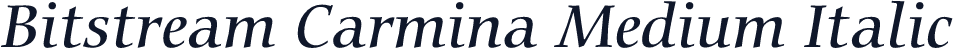 Bitstream Carmina Medium Italic