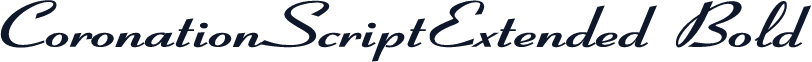 CoronationScriptExtended Bold