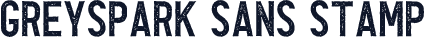 Greyspark Sans Stamp