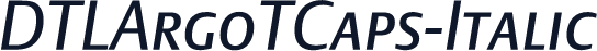 DTLArgoTCaps-Italic
