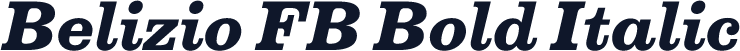 Belizio FB Bold Italic