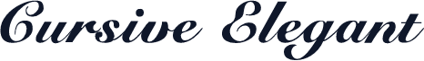 Cursive Elegant