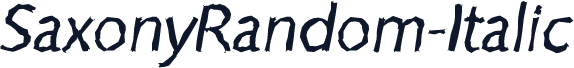 SaxonyRandom-Italic