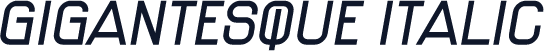 Gigantesque Italic