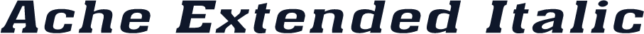 Ache Extended Italic