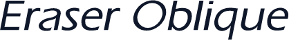 Eraser Oblique