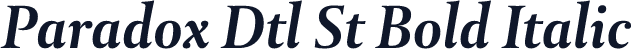 Paradox Dtl St Bold Italic