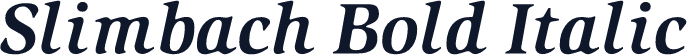 Slimbach Bold Italic
