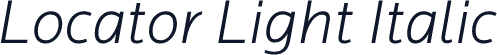 Locator Light Italic
