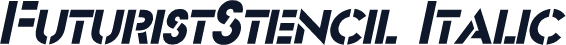 FuturistStencil Italic