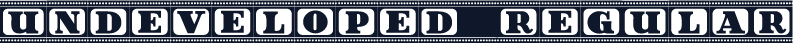 Undeveloped Regular