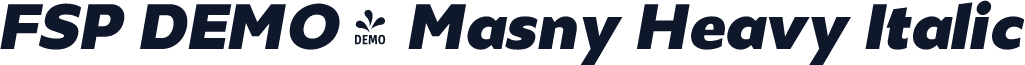 FSP DEMO - Masny Heavy Italic