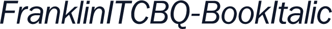 FranklinITCBQ-BookItalic