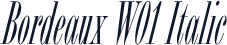 Bordeaux W01 Italic