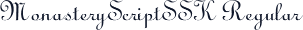 MonasteryScriptSSK Regular
