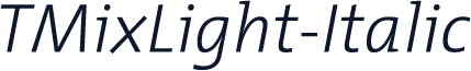 TMixLight-Italic