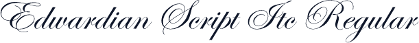Edwardian Script Itc Regular