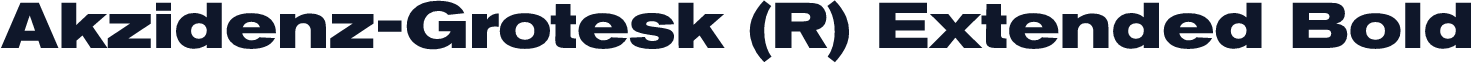 Akzidenz-Grotesk (R) Extended Bold