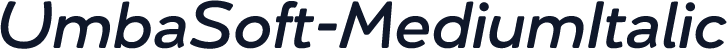 UmbaSoft-MediumItalic