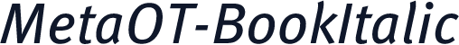 MetaOT-BookItalic