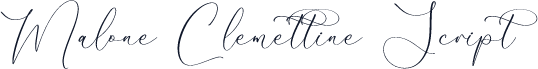 Malone Clemettine Script
