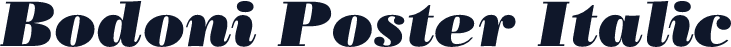 Bodoni Poster Italic
