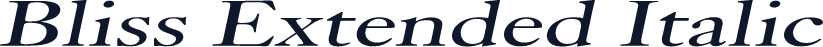 Bliss Extended Italic