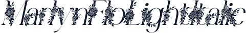 MarlynFloLightItalic