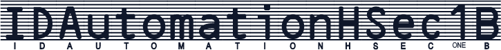 IDAutomationHSec1B