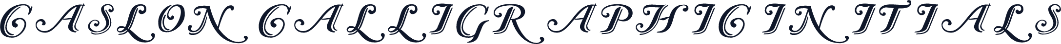 Caslon Calligraphic Initials