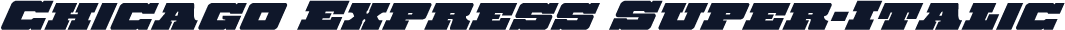 Chicago Express Super-Italic