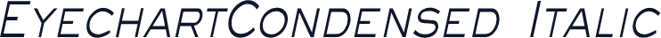 EyechartCondensed Italic
