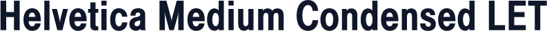 Helvetica Medium Condensed LET