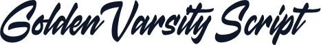Golden Varsity Script