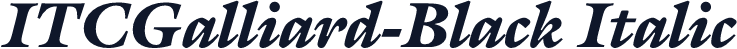 ITCGalliard-Black Italic