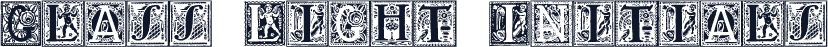 Glass Light Initials