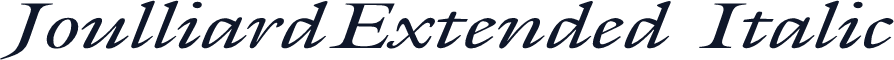 JoulliardExtended Italic