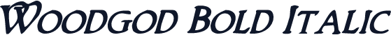 Woodgod Bold Italic