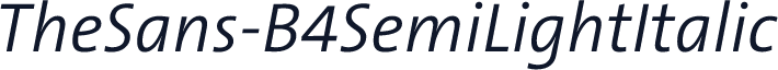 TheSans-B4SemiLightItalic