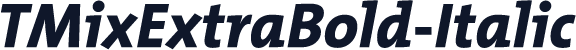 TMixExtraBold-Italic