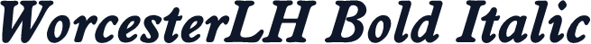 WorcesterLH Bold Italic