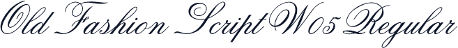 Old Fashion Script W05 Regular
