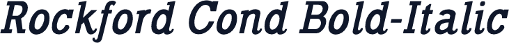 Rockford Cond Bold-Italic