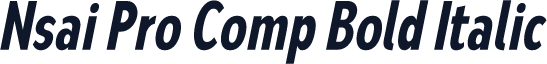 Nsai Pro Comp Bold Italic