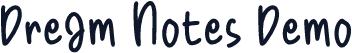Dream Notes Demo