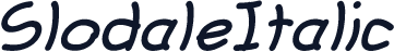 SlodaleItalic