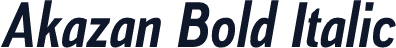Akazan Bold Italic