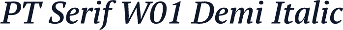 PT Serif W01 Demi Italic